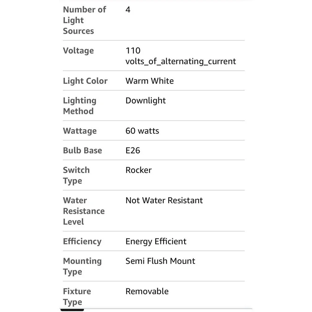 Lights 15 Inch Semi Flush Mount Close to Ceiling Light Fixture,